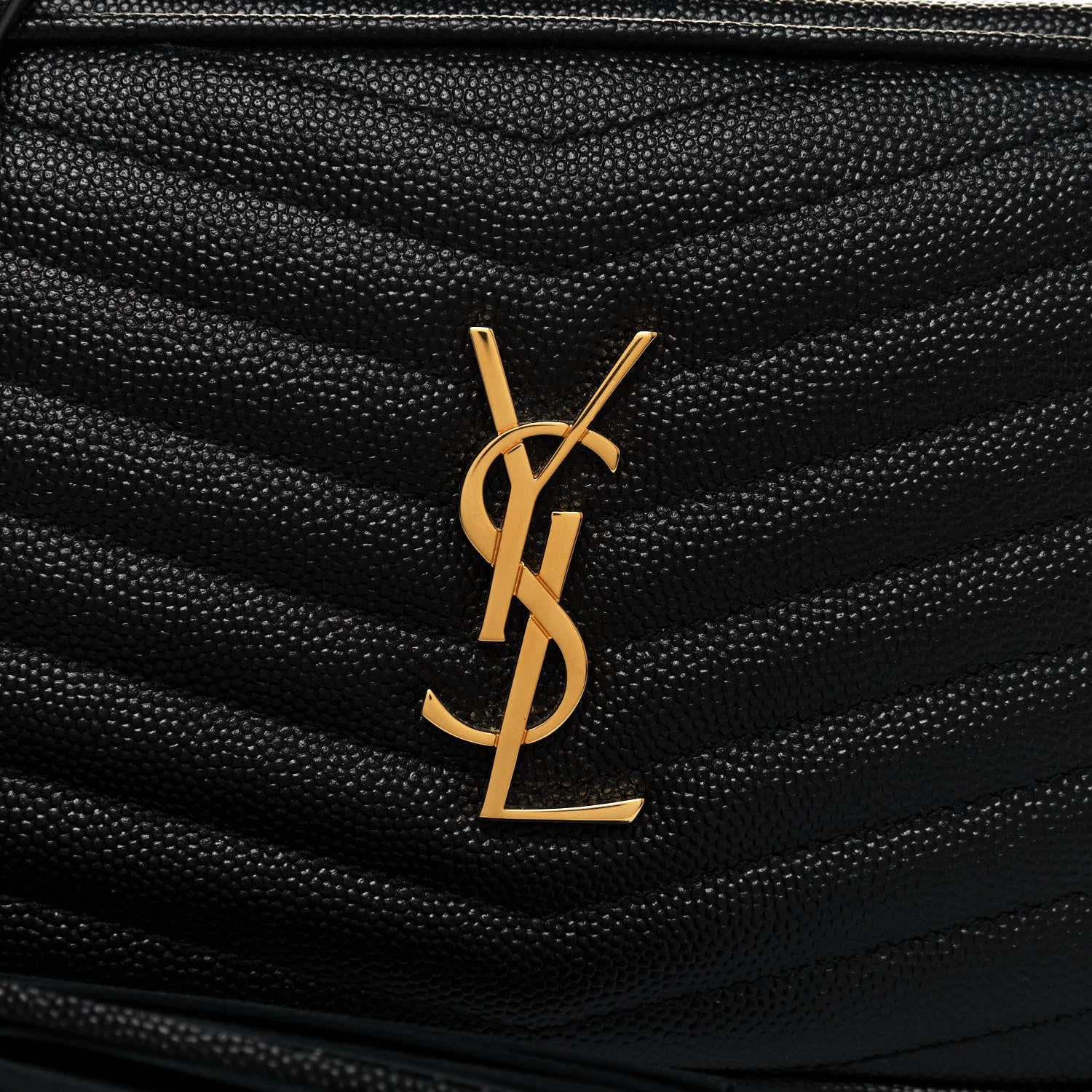 Saint Laurent Grain De Poudre Matelasse Monogram Mini Lou Camera Bag Black 8 of 12
