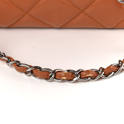 Chanel Vinyl Quilted In The Business North South Tote Orange 26 of 27