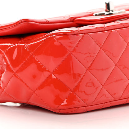 Chanel Patent Calfskin Quilted Mini Rectangular Flap Red 9 of 14