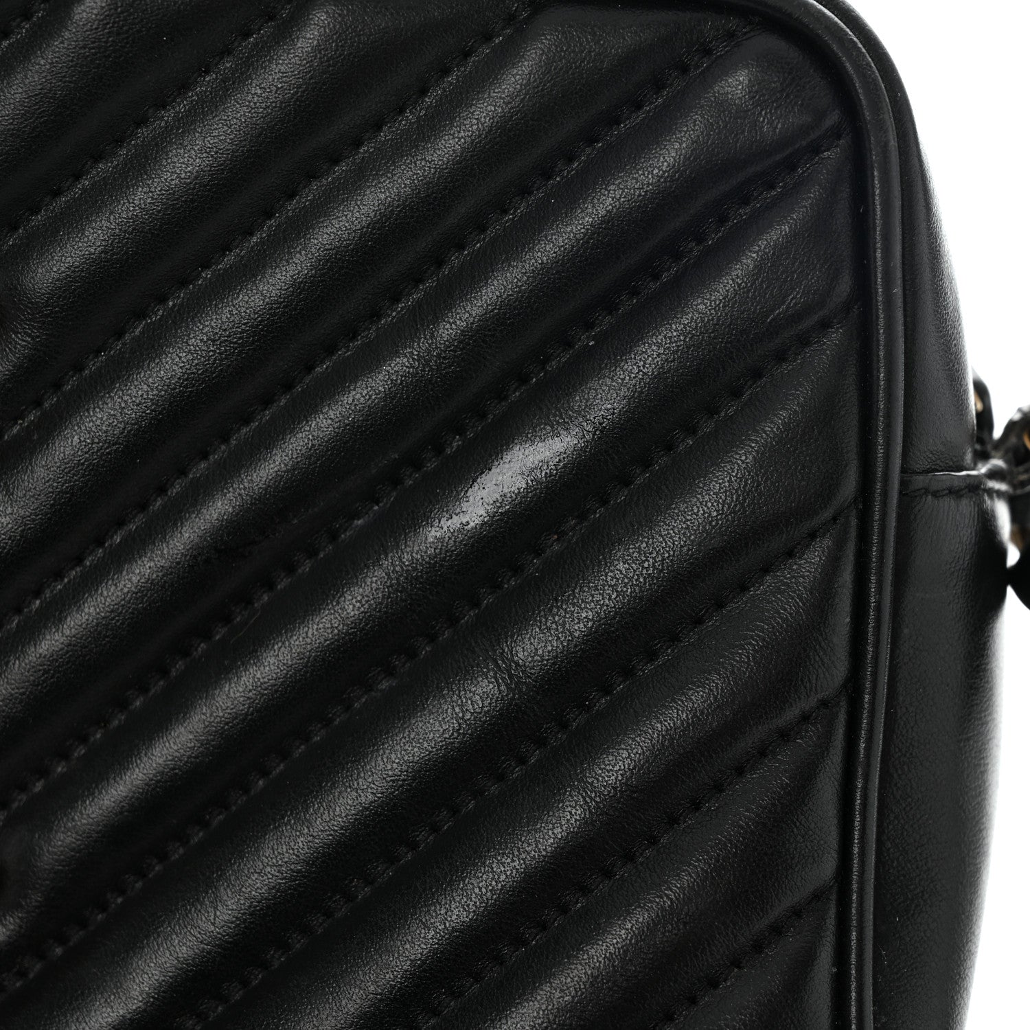 Saint Laurent Calfskin Matelasse Monogram Lou Camera Bag Black 14 of 16