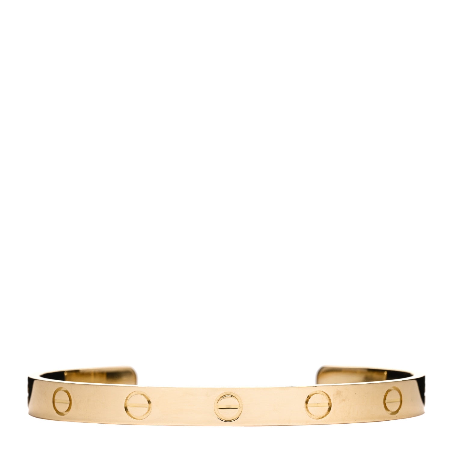 Cartier 18K Yellow Gold LOVE Cuff Bracelet 17 1 of 3