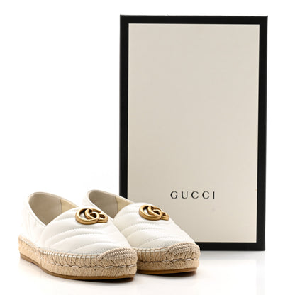 Gucci Nappa Matelasse GG Marmont Espadrilles 37 Great White 11 of 11