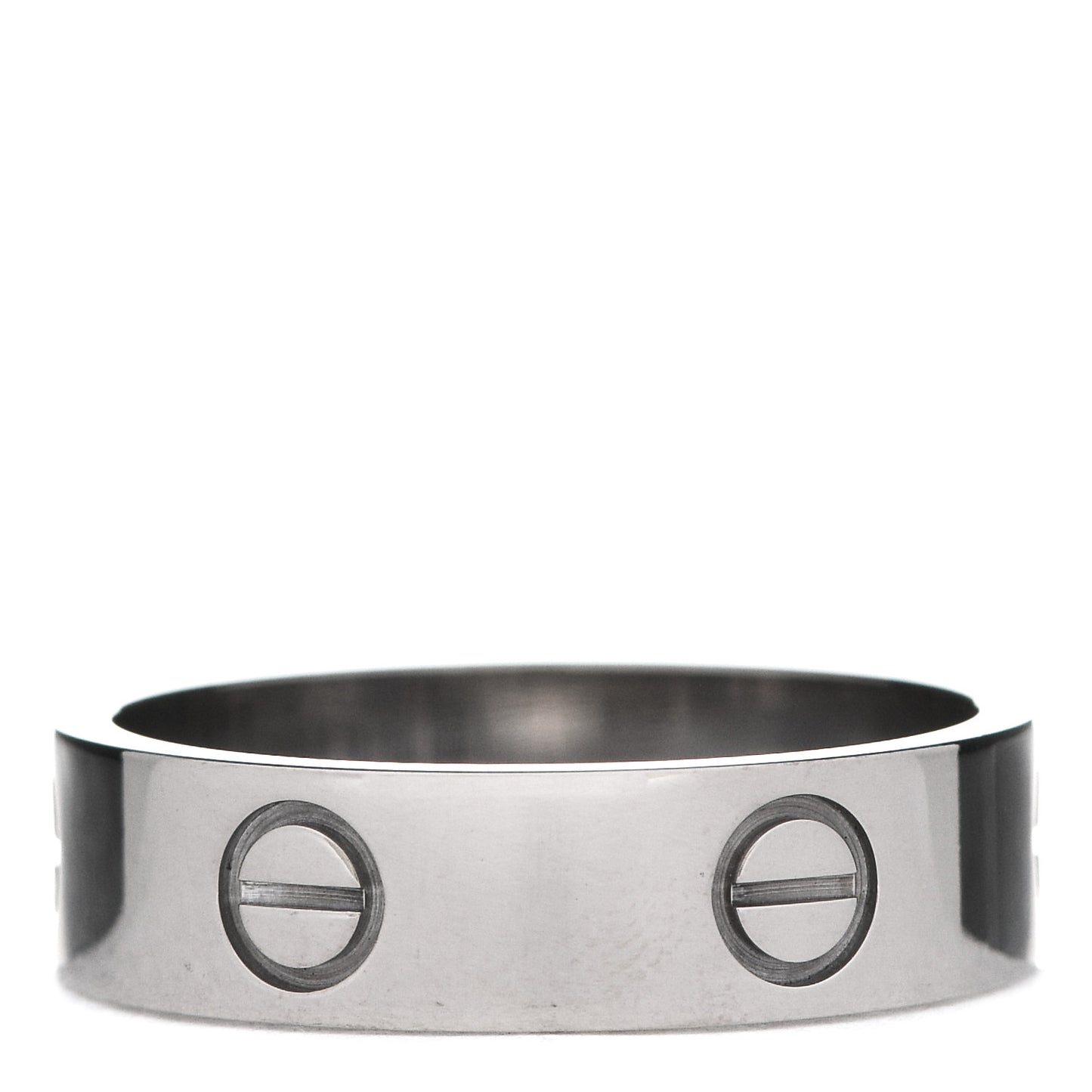 18K White Gold 5.5mm LOVE Ring 57 8