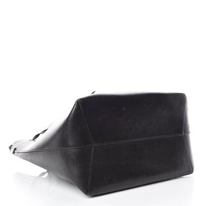 Mansur Gavriel Vegetable Tanned Calfskin Bucket Bag Black Flamma 5 of 16