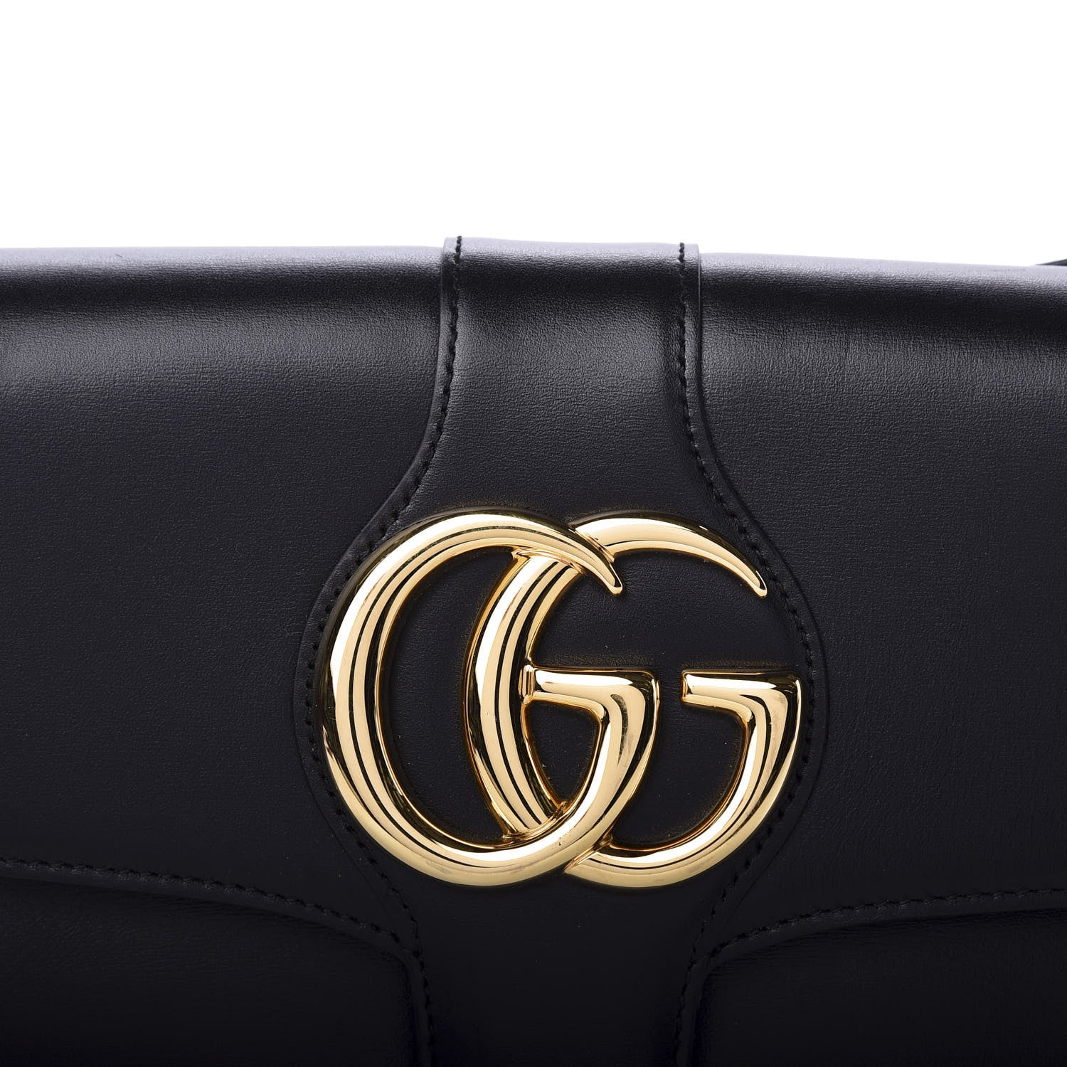 Gucci Vitello Palmellato Lux Small Arli Flap Shoulder Bag Black 11 of 11