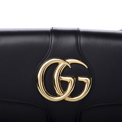 Gucci Vitello Palmellato Lux Small Arli Flap Shoulder Bag Black 11 of 11