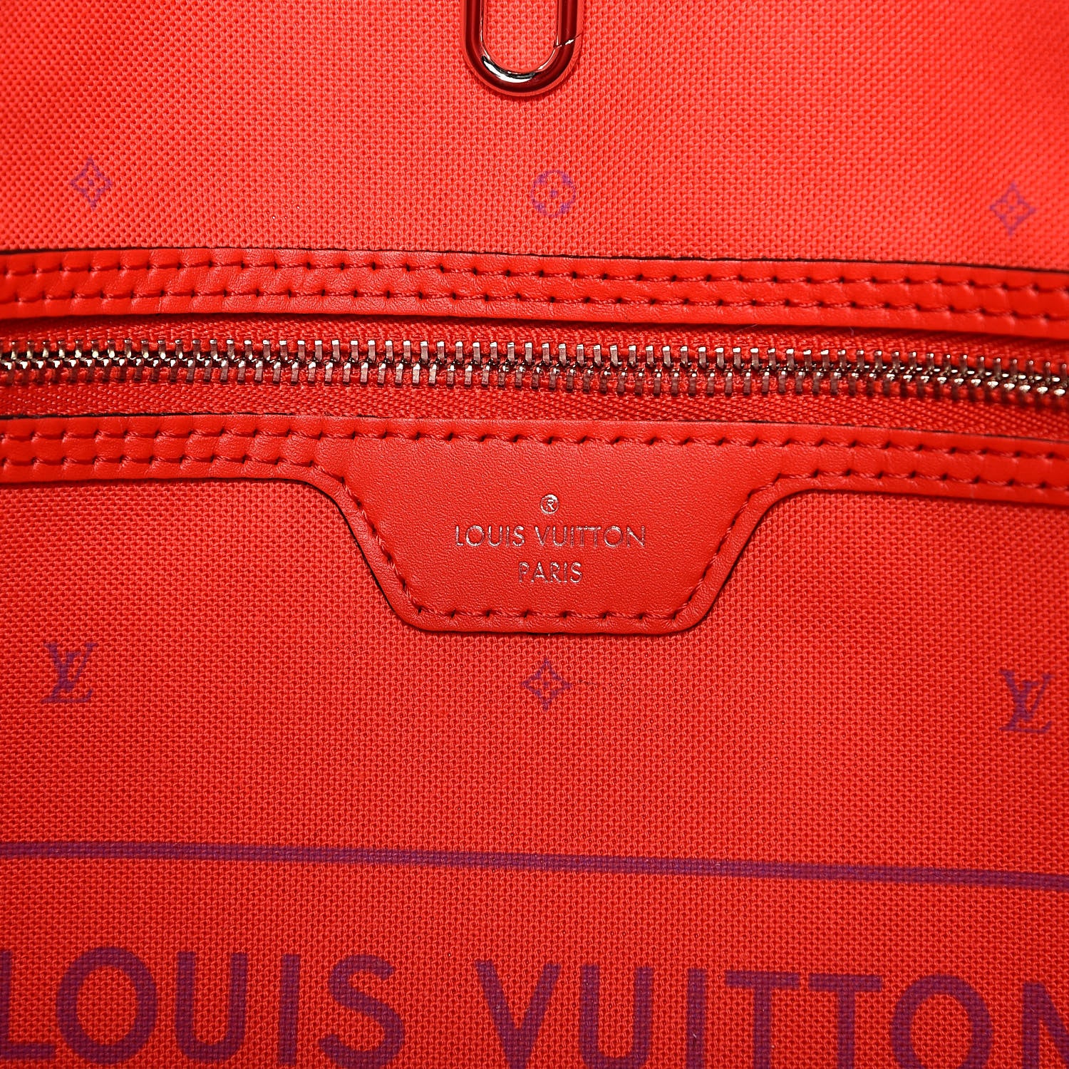 Louis Vuitton Monogram Escale Neverfull MM Rouge 7 of 12