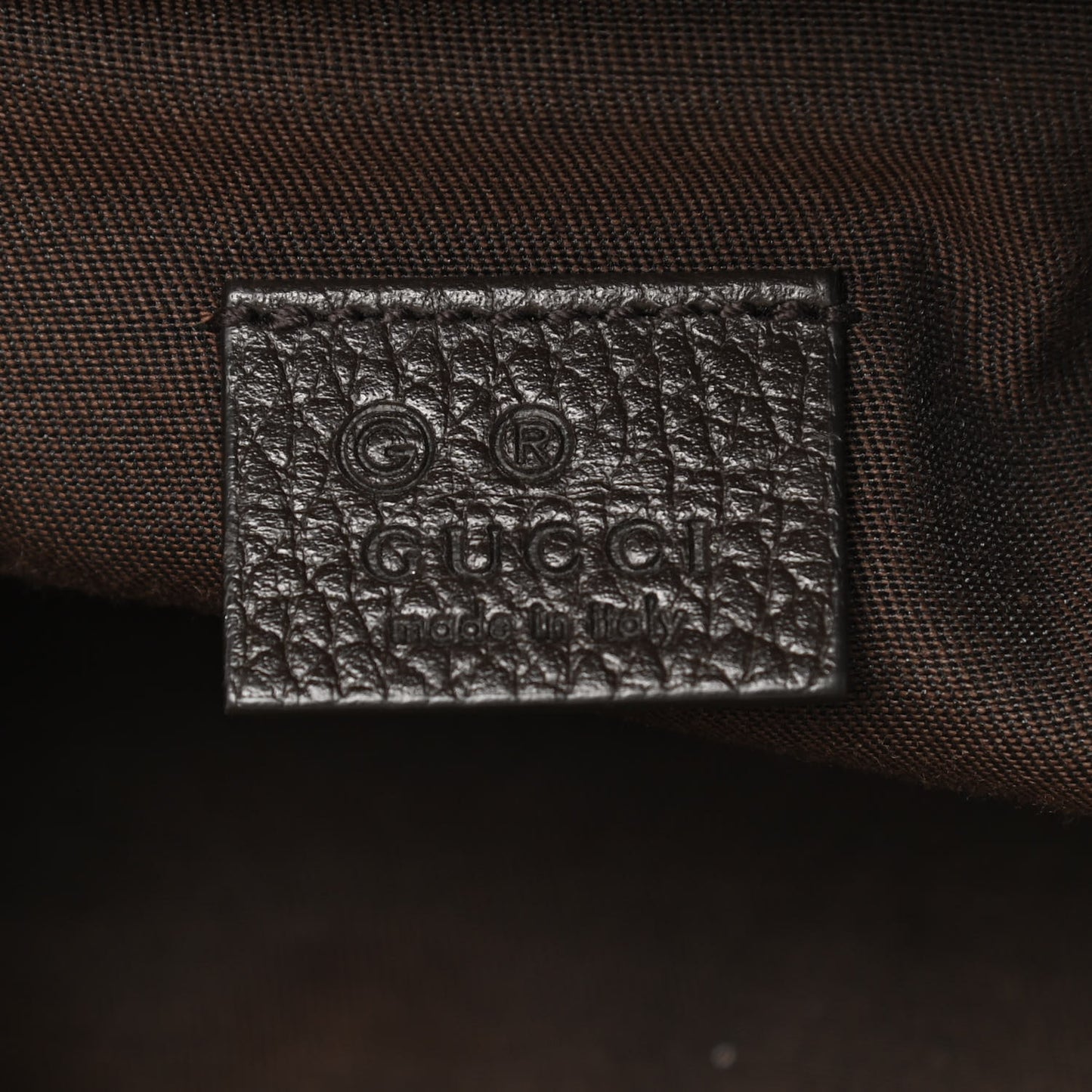 Monogram Dollar Calfskin Waist Pouch Beige Ebony Testa di Moro Marrone Scuro
