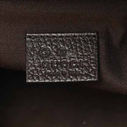 Gucci Monogram Dollar Calfskin Waist Pouch Beige Ebony Testa di Moro Marrone Scuro 6 of 10