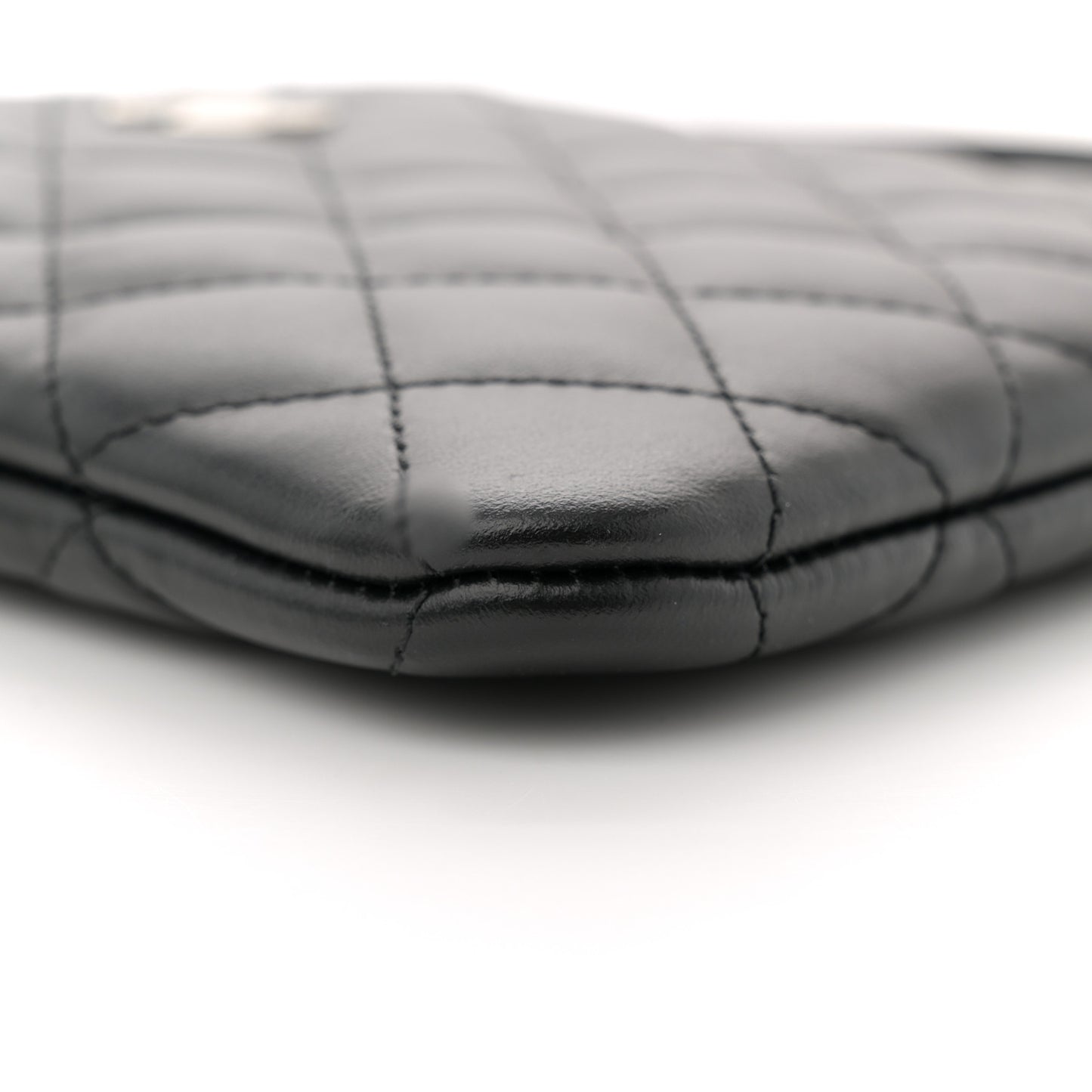 Lambskin Quilted Crossbody Bag Black