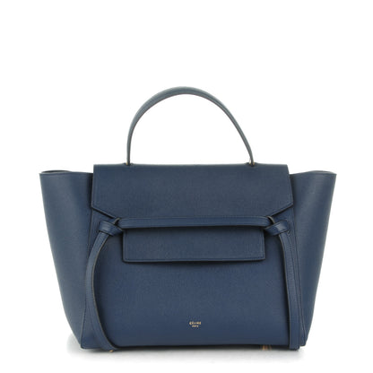 Celine Grained Calfskin Mini Belt Bag Deepsea 1 of 8