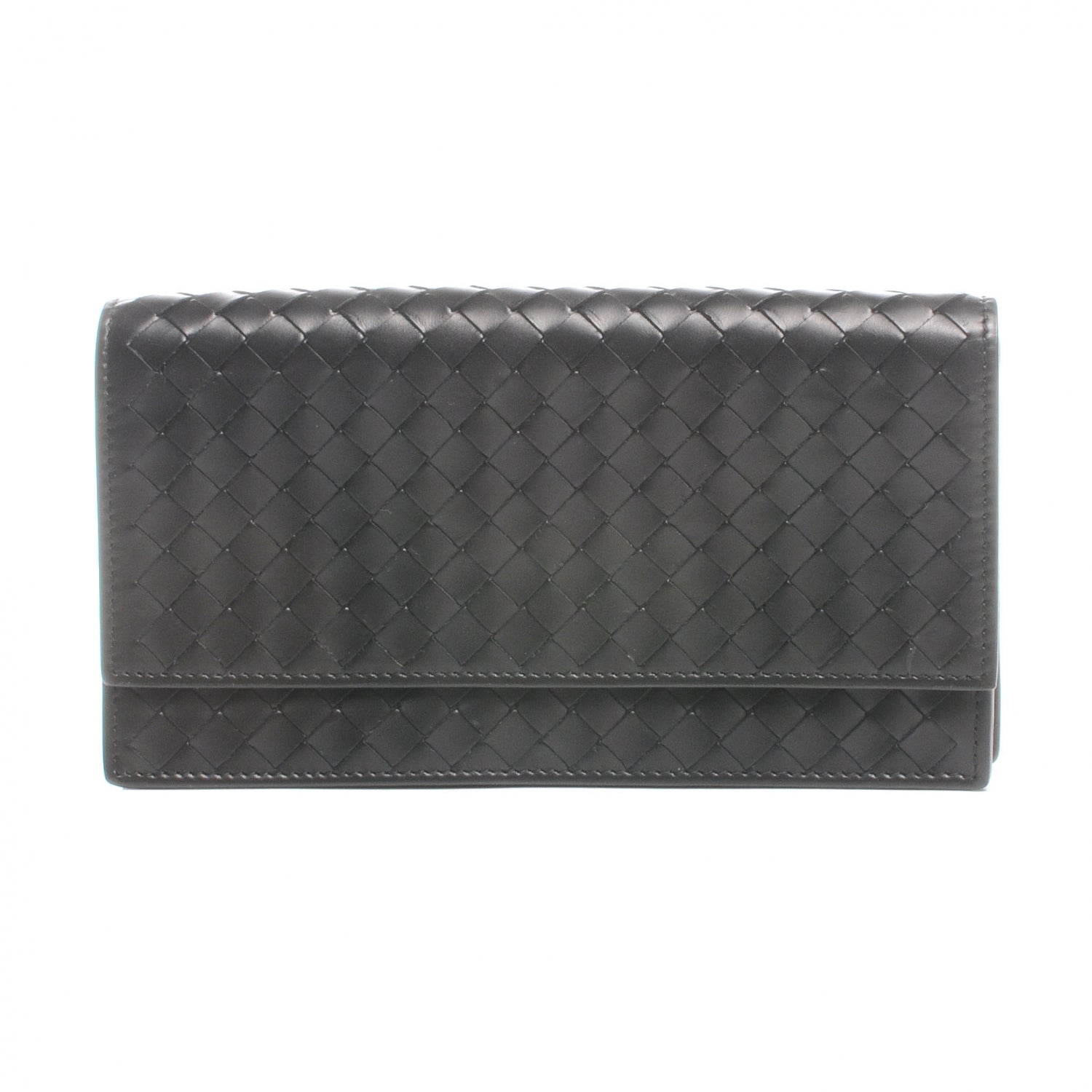 Bottega Veneta Intrecciato Light Calf Continental Wallet Nero Black 1 of 7