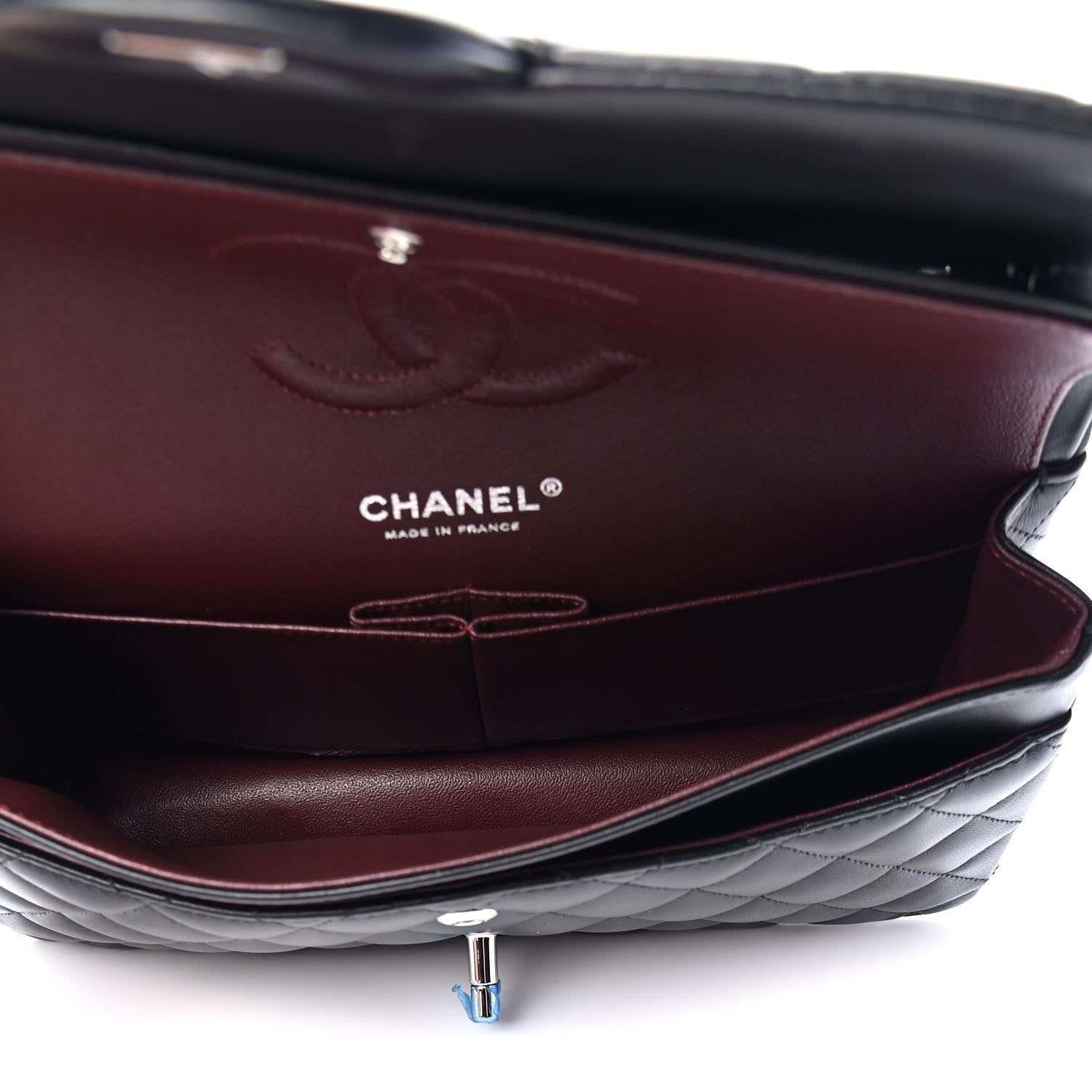 Chanel Lambskin Quilted Medium Double Flap Black 4 of 6