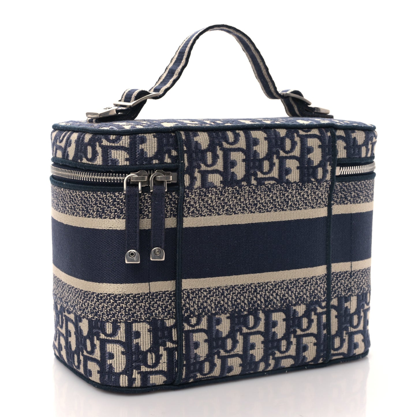 Oblique Diortravel Vanity Case Blue