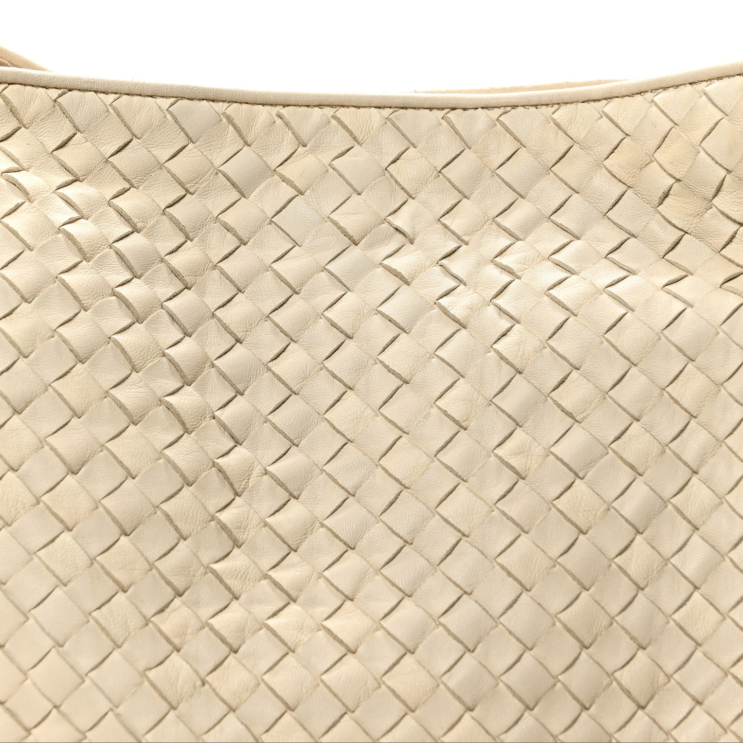 Nappa Intrecciato Parachute Bag White