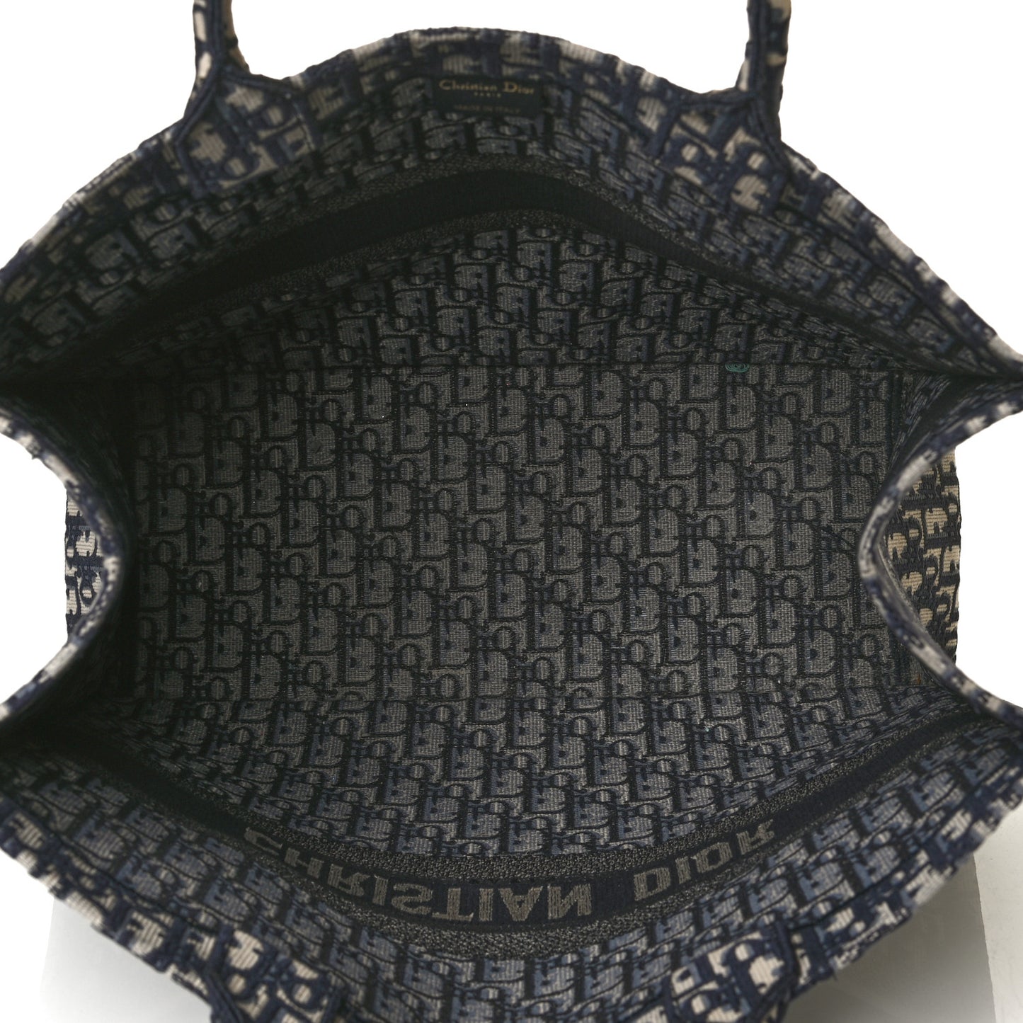 Oblique Book Tote Blue Multicolor
