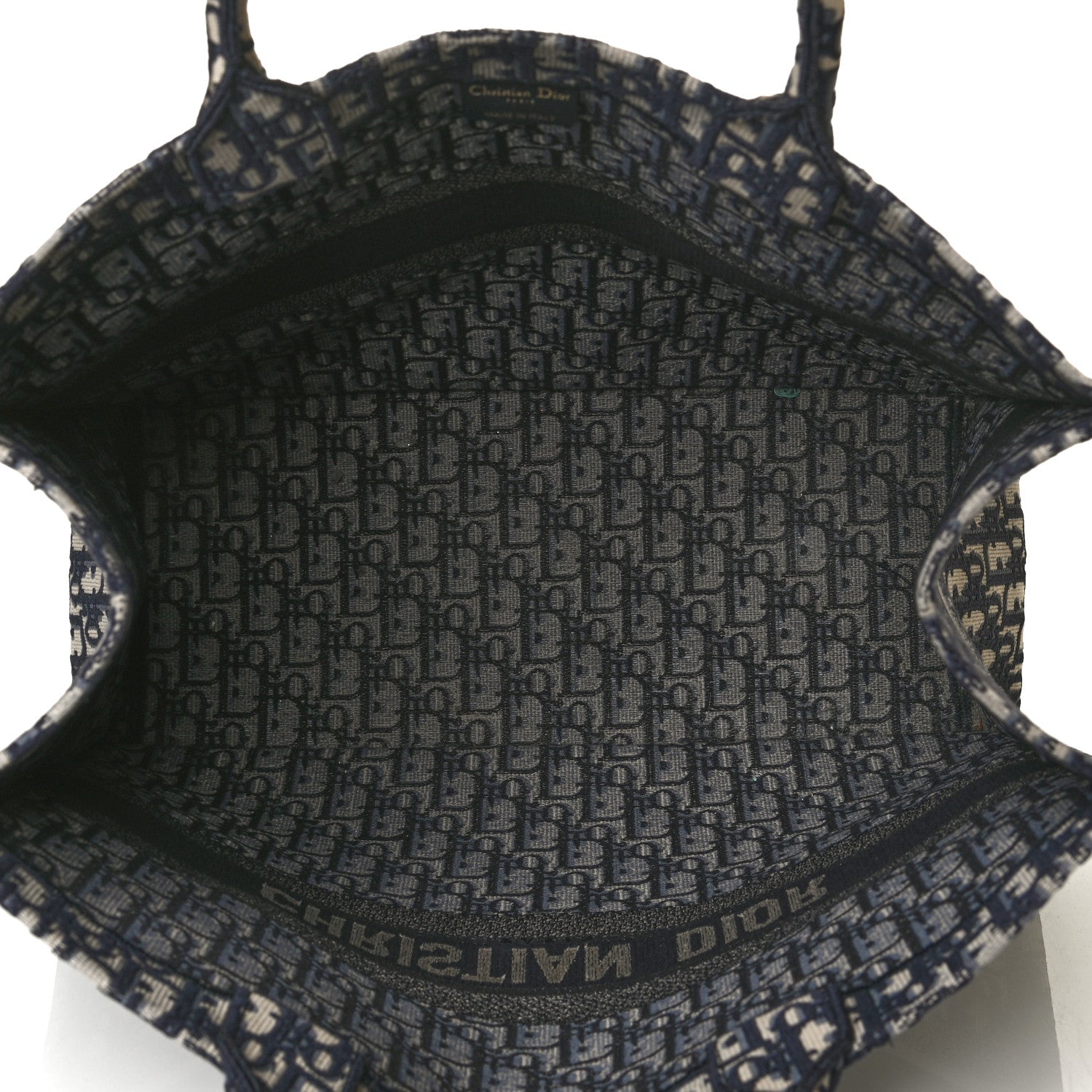 Christian Dior Oblique Book Tote Blue Multicolor 5 of 13
