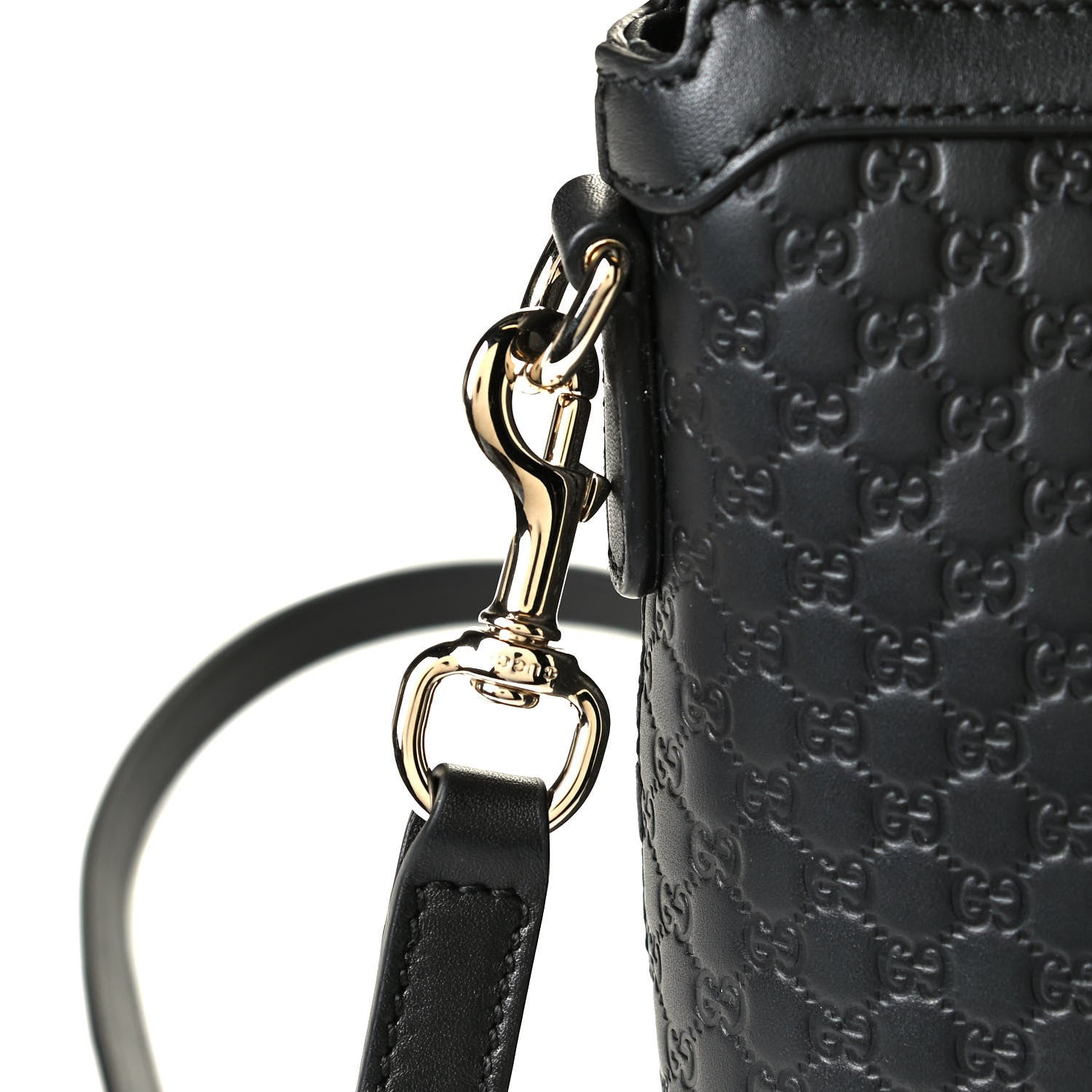 Gucci Soft Microguccissima Small Zippered Satchel Black 7 of 8