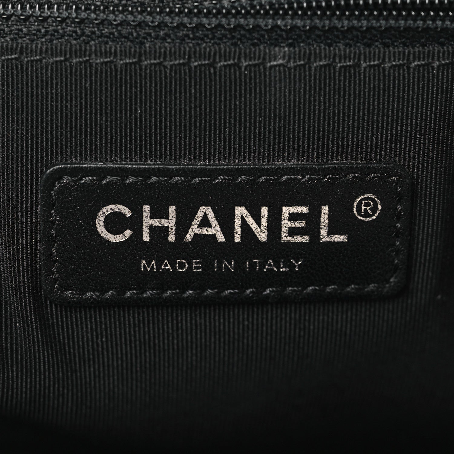 Chanel Glazed Calfskin Geometric Medium Boy Flap White Black 6 of 14
