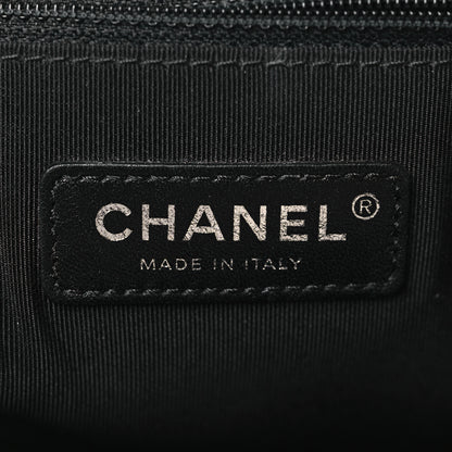 Chanel Glazed Calfskin Geometric Medium Boy Flap White Black 6 of 14