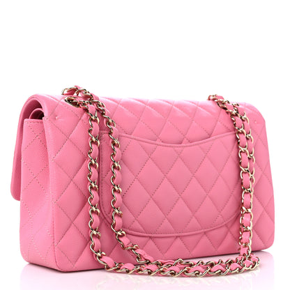 Chanel Caviar Quilted Medium Double Flap Pink 3 of 10