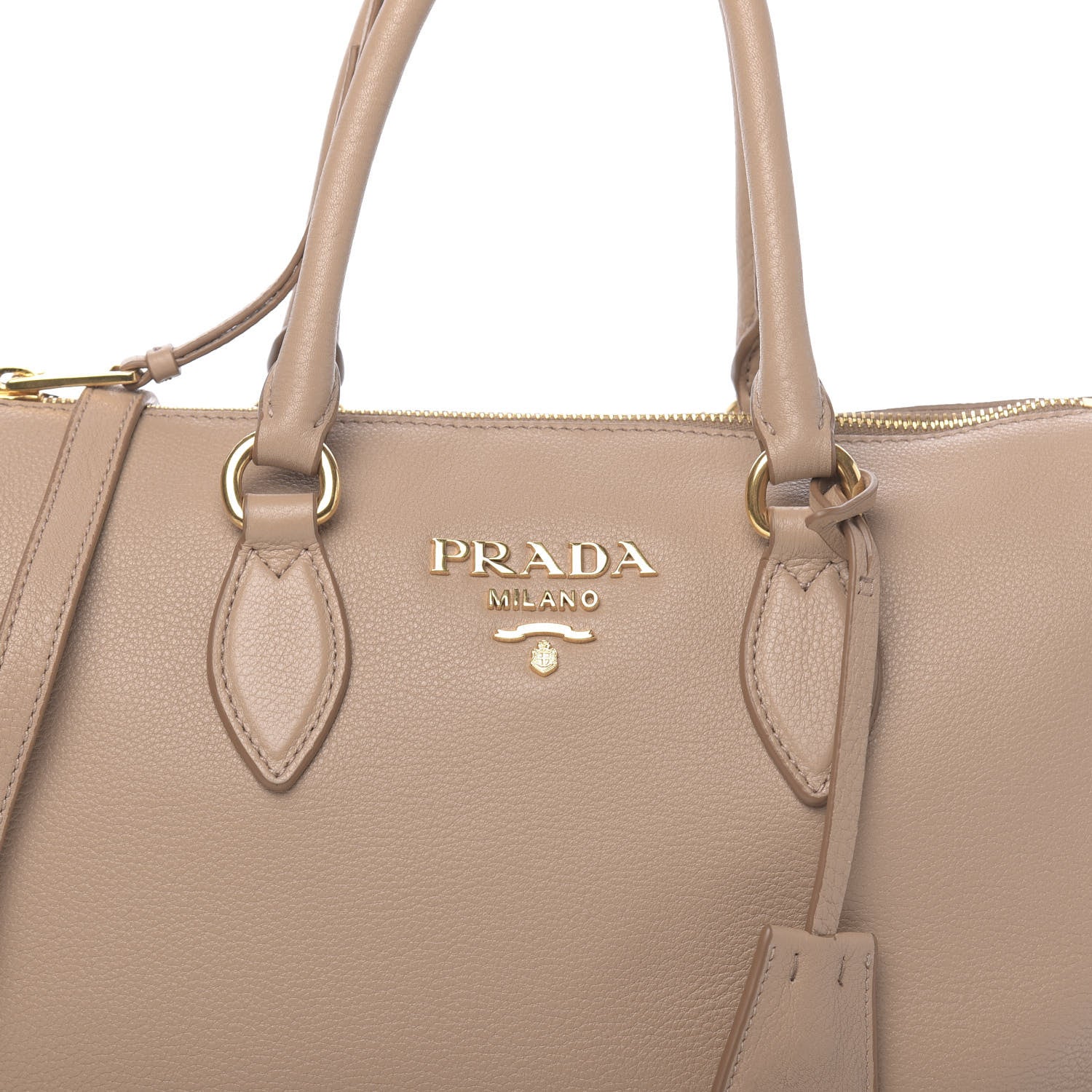 Prada Vitello Phenix Satchel Cammeo 11 of 15