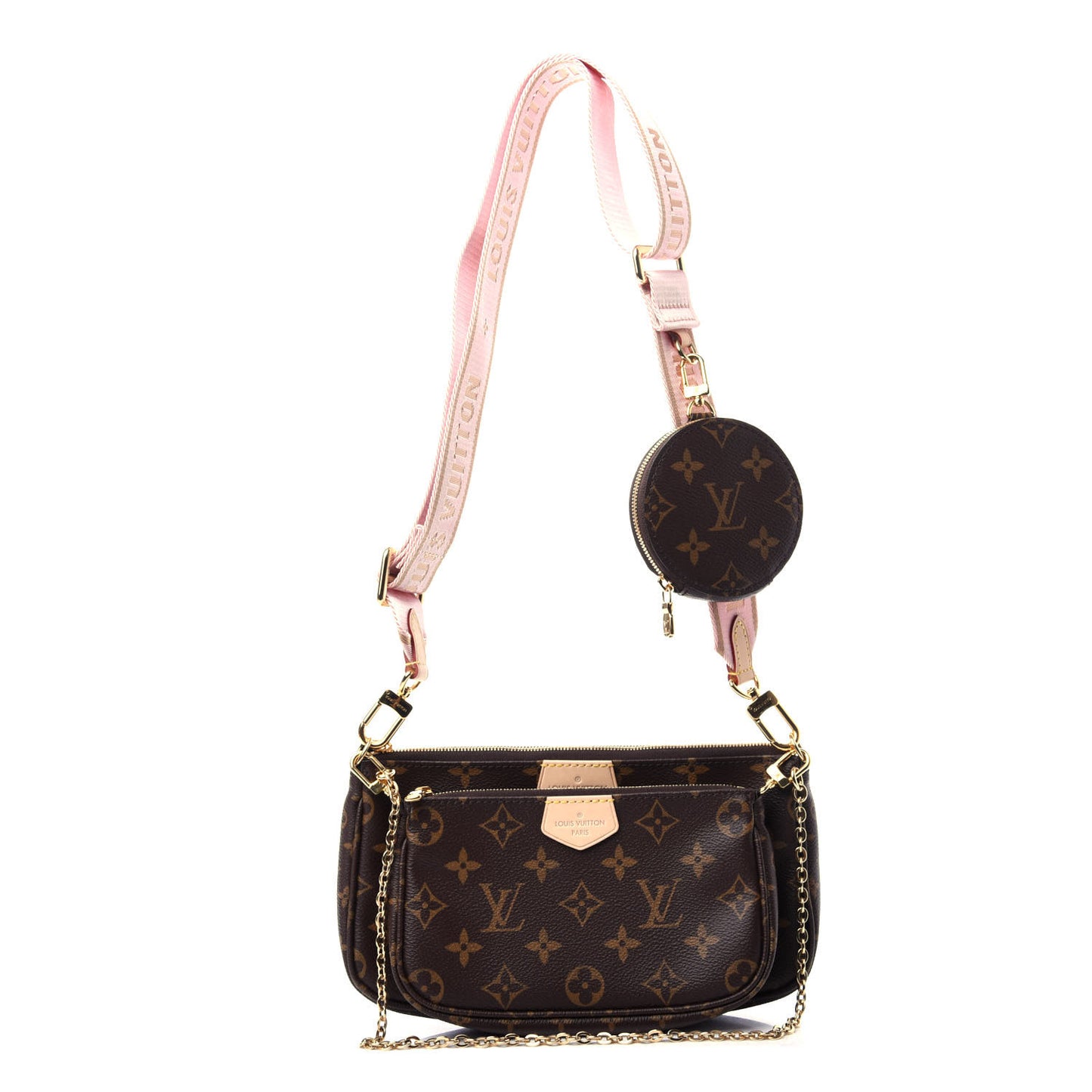 Monogram Multi Pochette Accessories Rose Clair
