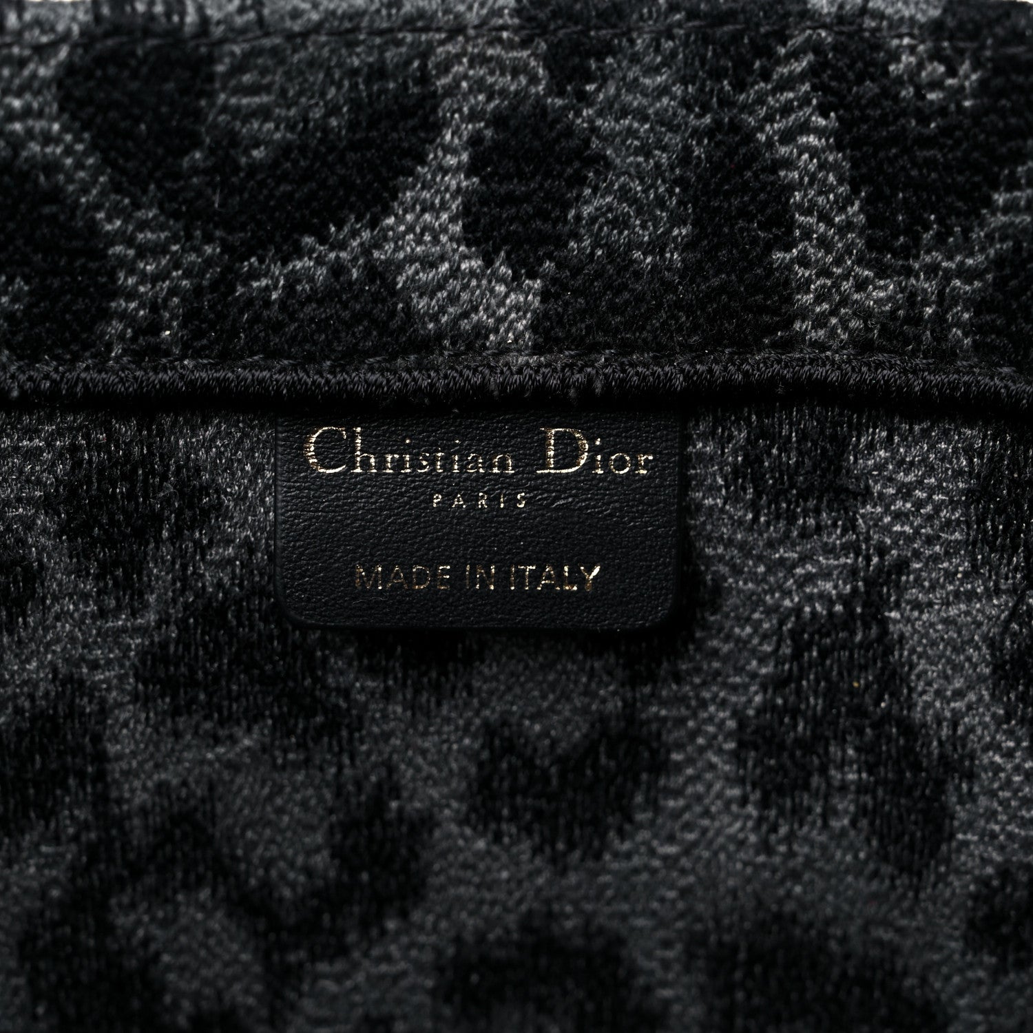 Christian Dior Canvas Mizza Embroidered Large Leopard Book Tote Grey 6 of 16