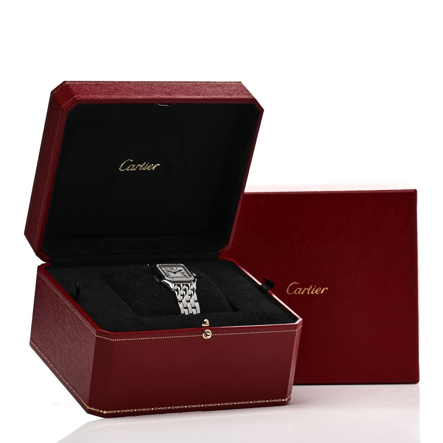 Cartier Stainless Steel Diamond 27mm Panthere Quartz Watch 5 of 5