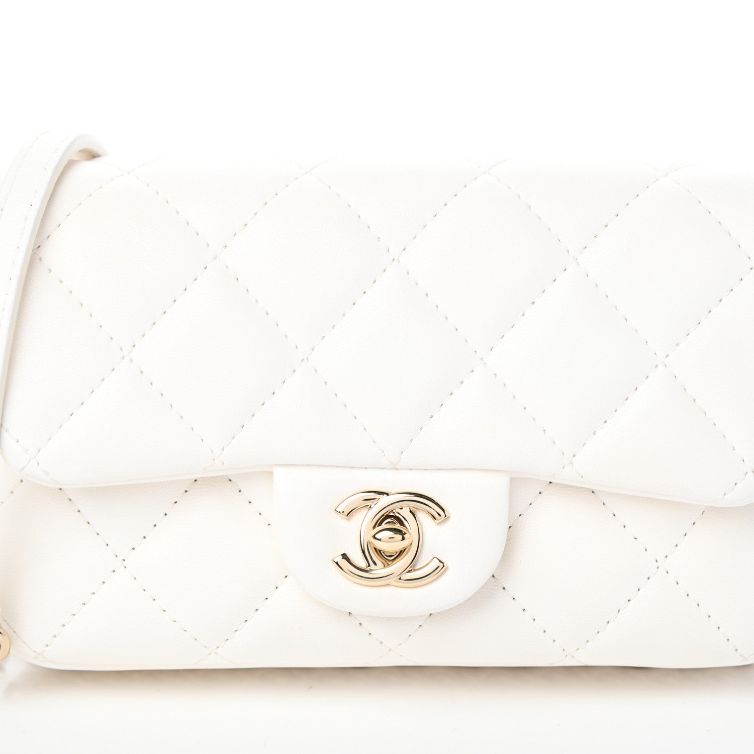 Chanel Lambskin Quilted Mini My Precious Flap White 8 of 10