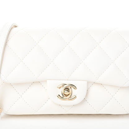 Chanel Lambskin Quilted Mini My Precious Flap White 8 of 10