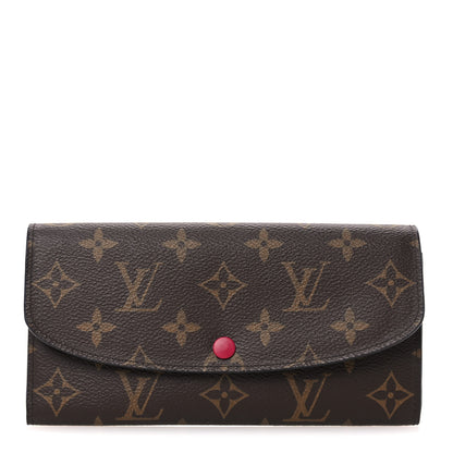 Louis Vuitton Monogram Emilie Wallet Fuchsia 1 of 8