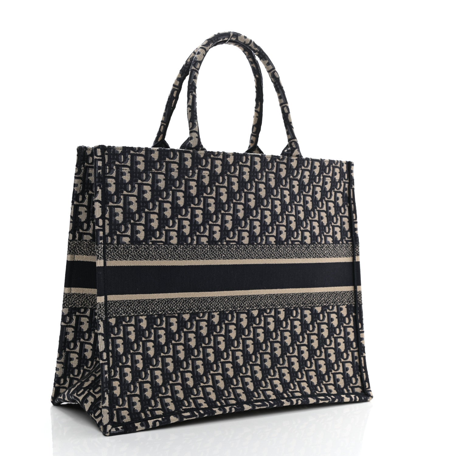 Christian Dior Oblique Book Tote Blue Multicolor 3 of 11