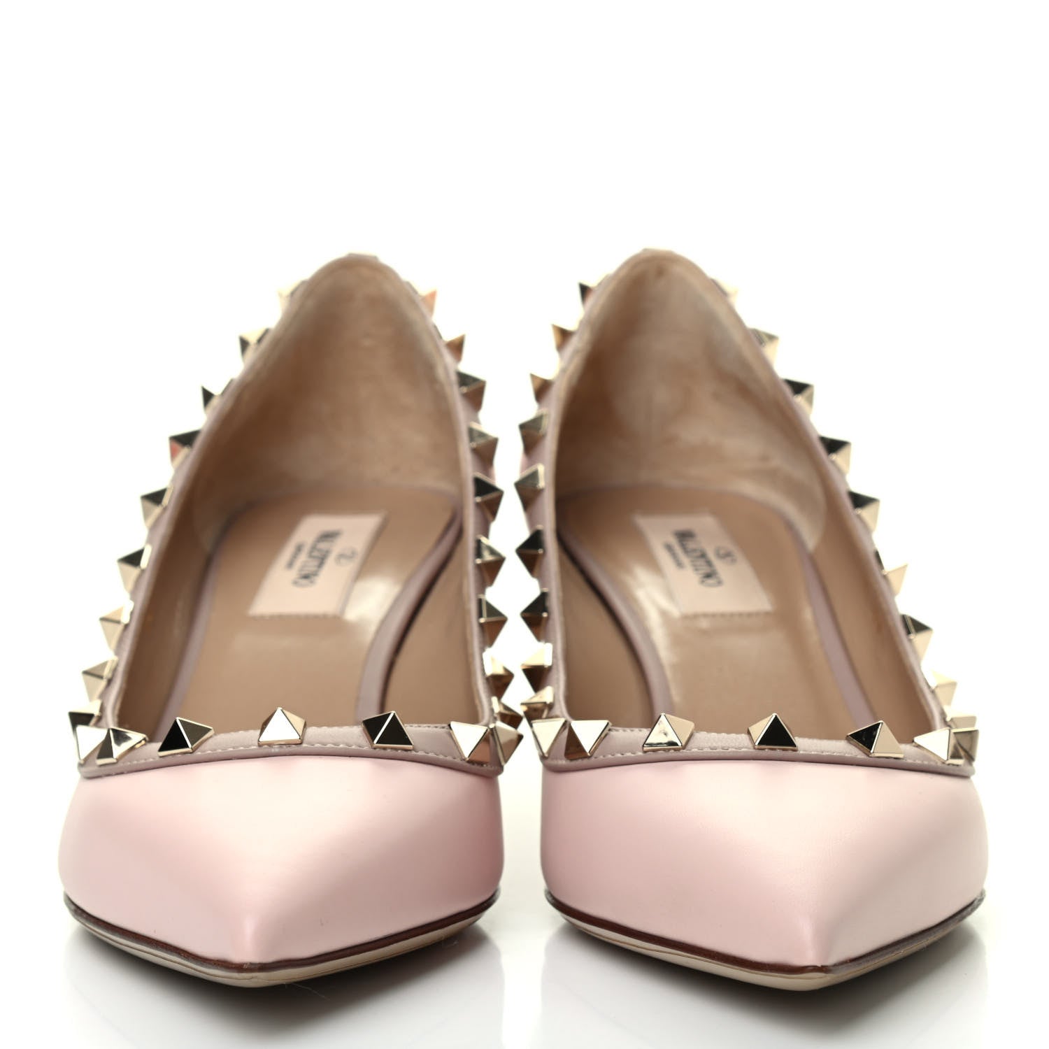 Valentino Garavani Nappa Rockstud 50mm Pumps 37 Water Rose Poudre 2 of 4