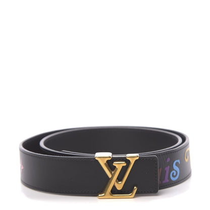 Louis Vuitton Calfskin 35mm LV New Wave Belt 90 36 Black 1 of 7