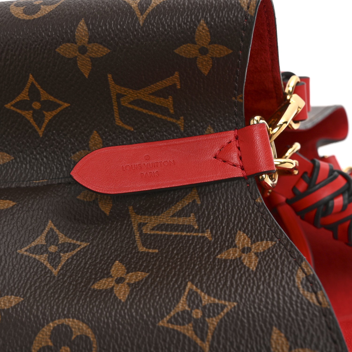 Louis Vuitton Monogram Braided Neonoe Coquelicot 6 of 10