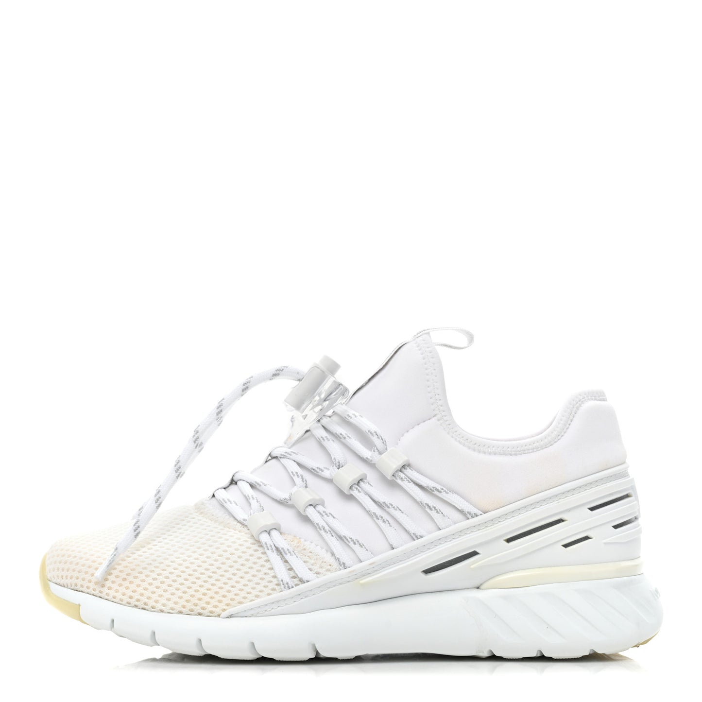 Neoprene Mesh Rubber America's Cup Fastlane Low Sneaker 37 White