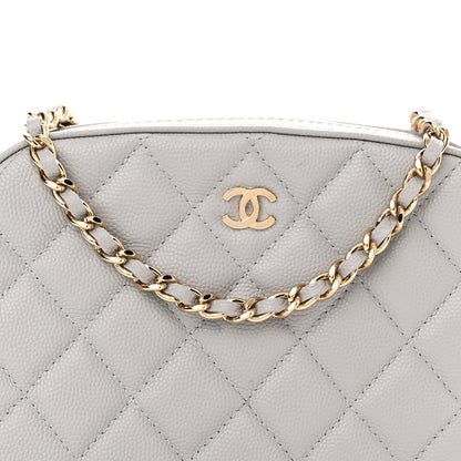 Chanel Caviar Quilted Camera Case Grey 8 of 11
