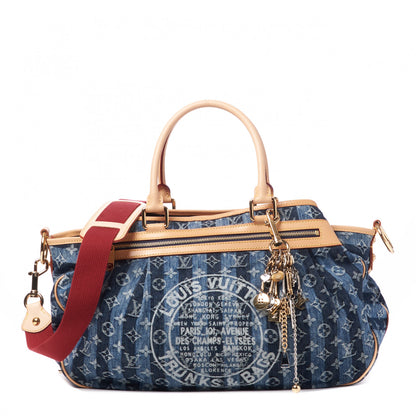 Louis Vuitton Denim Raye Cabas GM 1 of 9
