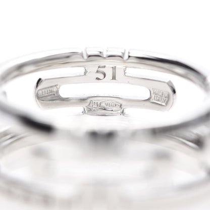 Bulgari 18K White Gold Parentesi Band Ring 51 5.75 4 of 4