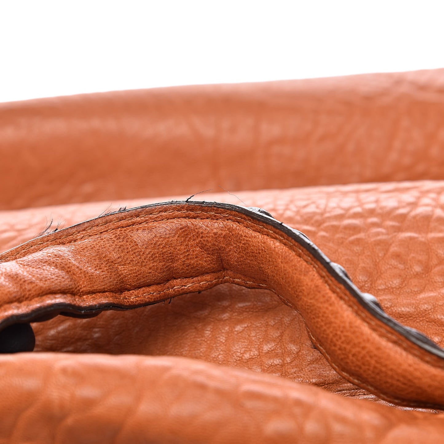 Large Grain Nappa Oversized Alexa Pumpkin