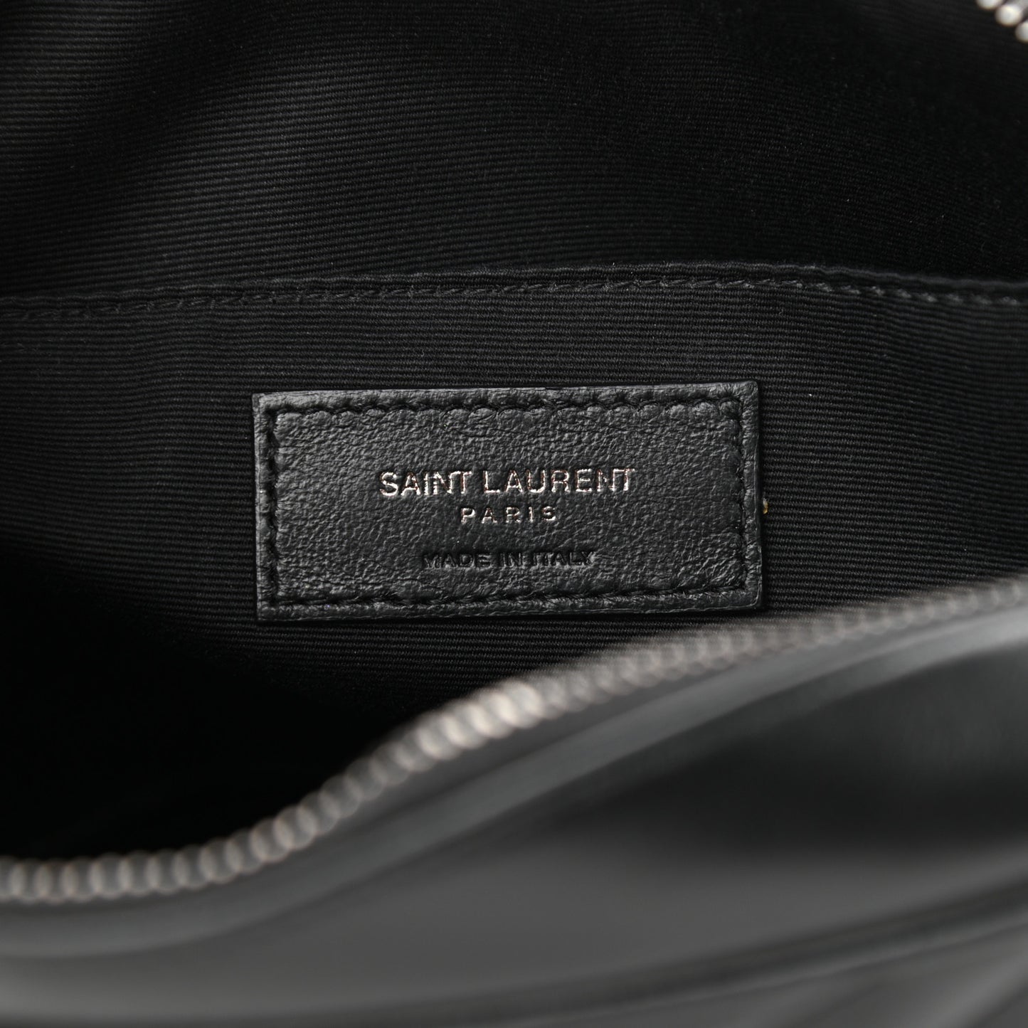 Calfskin Matelasse Monogram Lou Camera Bag Black