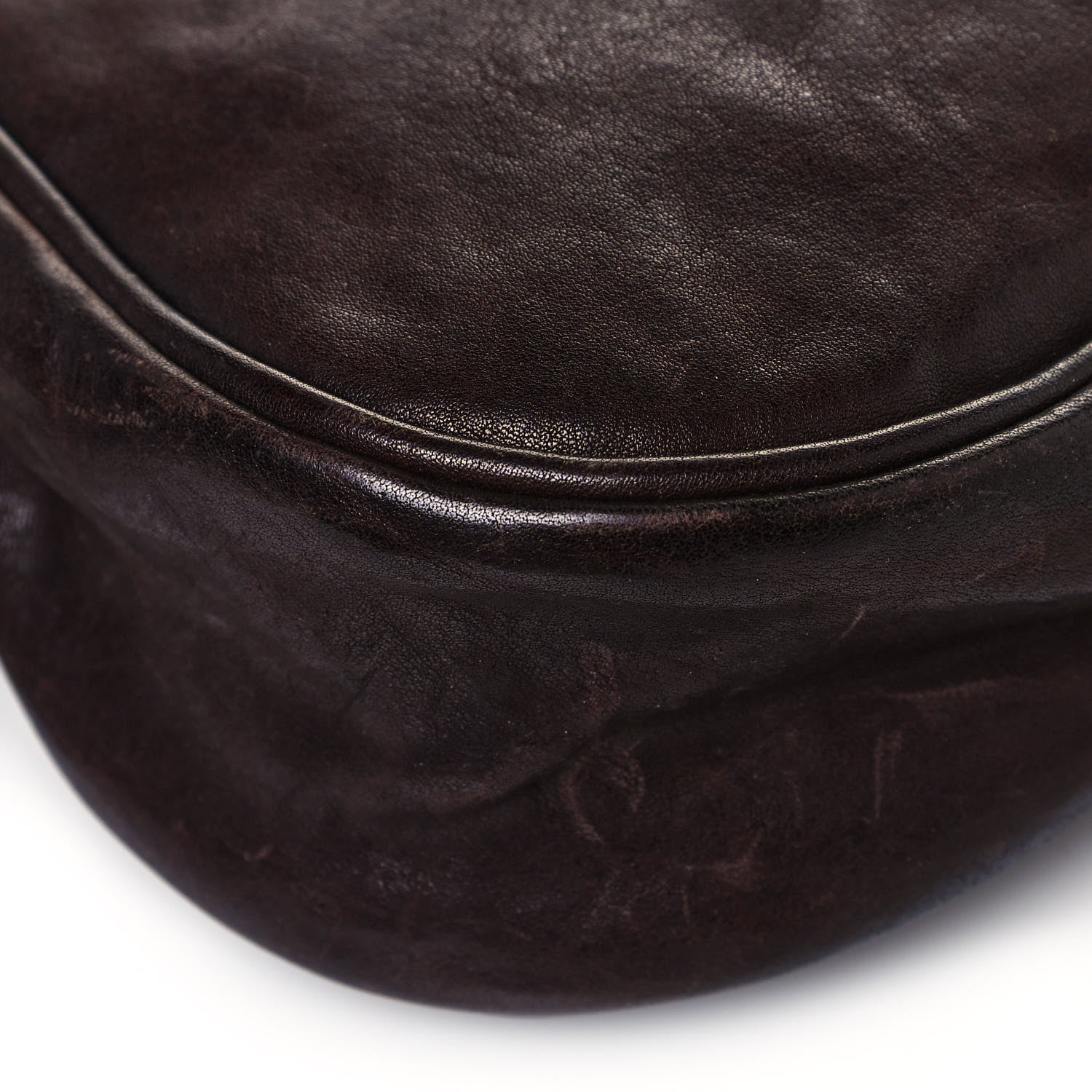 Christian Dior Calfskin Large Gaucho Double Saddle Bag Brown 4 of 30