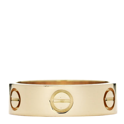 Cartier 18K Yellow Gold 5.5mm LOVE Ring 53 6.5 3 of 4