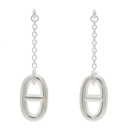 Hermes Sterling Silver Farandole Drop Earrings 1 of 5