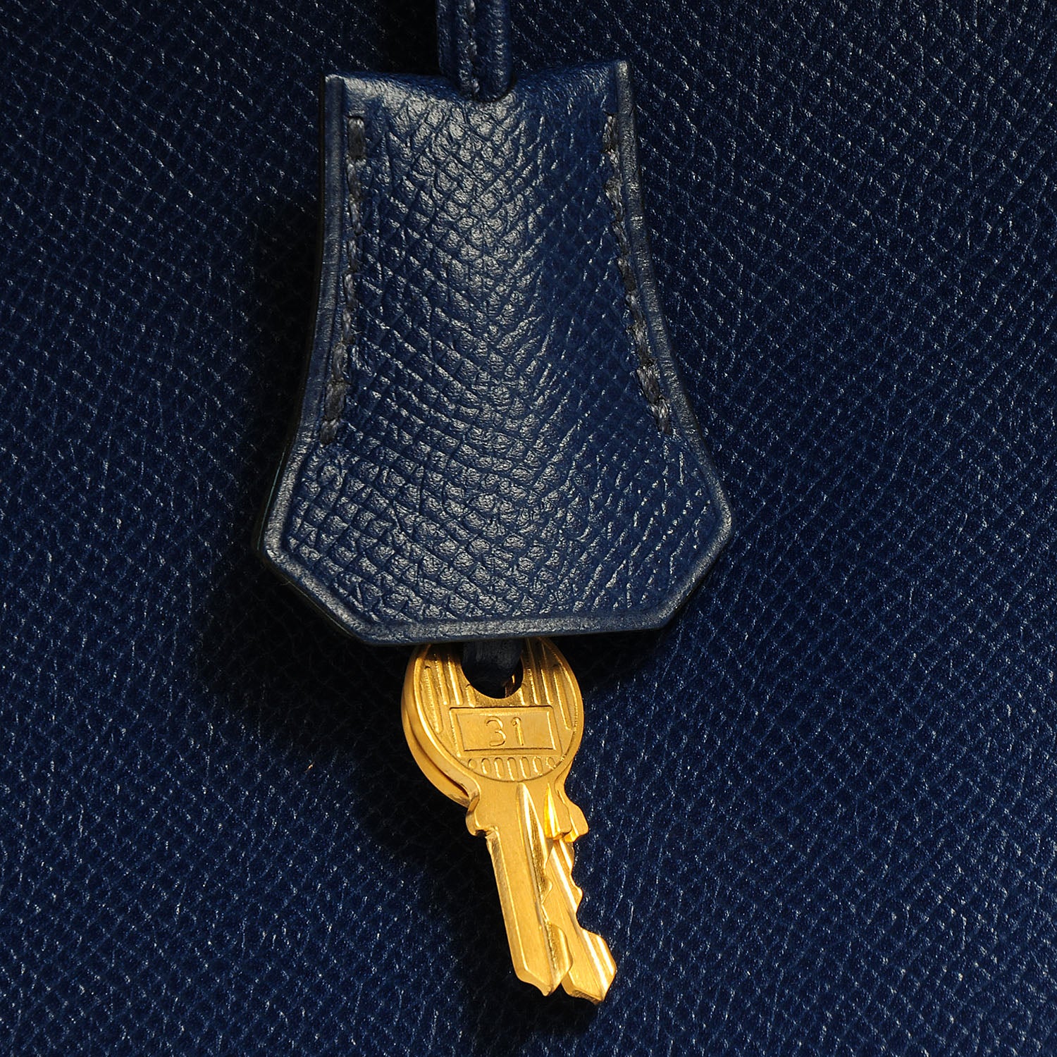 Hermes Epsom Horseshoe Bi-Color Birkin 40 Bleu Sapphire Blue Jean 4 of 27