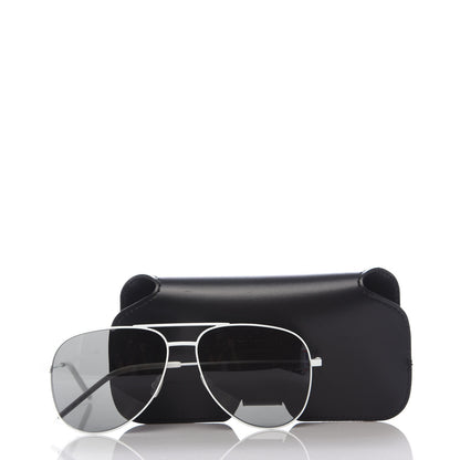 Saint Laurent Aviator Classic 11 Sunglasses White 9 of 9