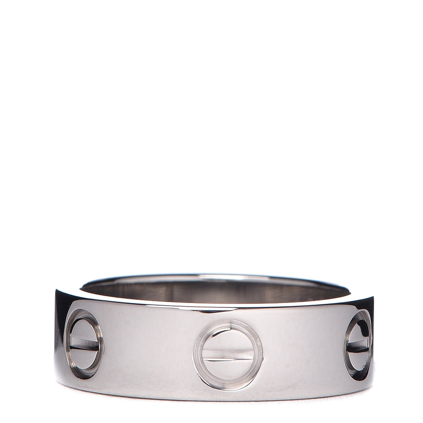 18K White Gold 5.5mm LOVE Ring 49 4.75