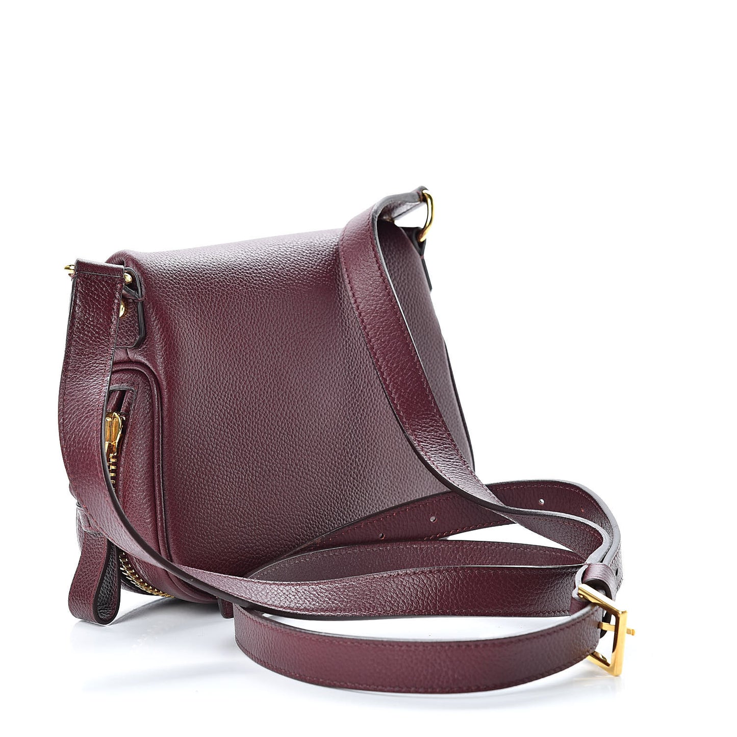 Calfskin Mini Jennifer Crossbody Bag Oxblood