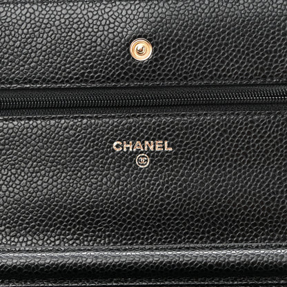 Chanel Caviar Quilted Wallet On Chain WOC Black 6 of 10